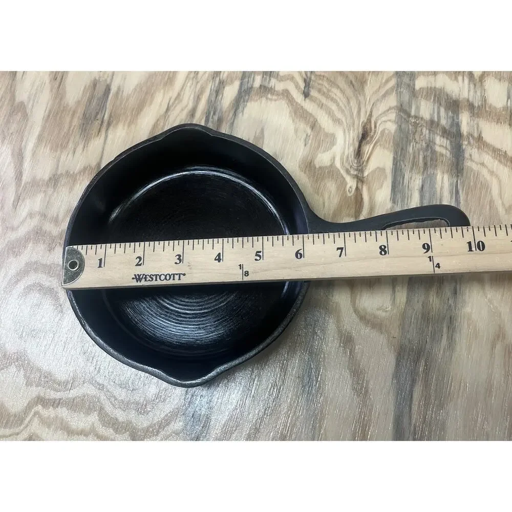 Vtg 3 Unmarked Wagner Ware Seasoned Cast Iron Skillet Fry Sauce Pan 6 1/2